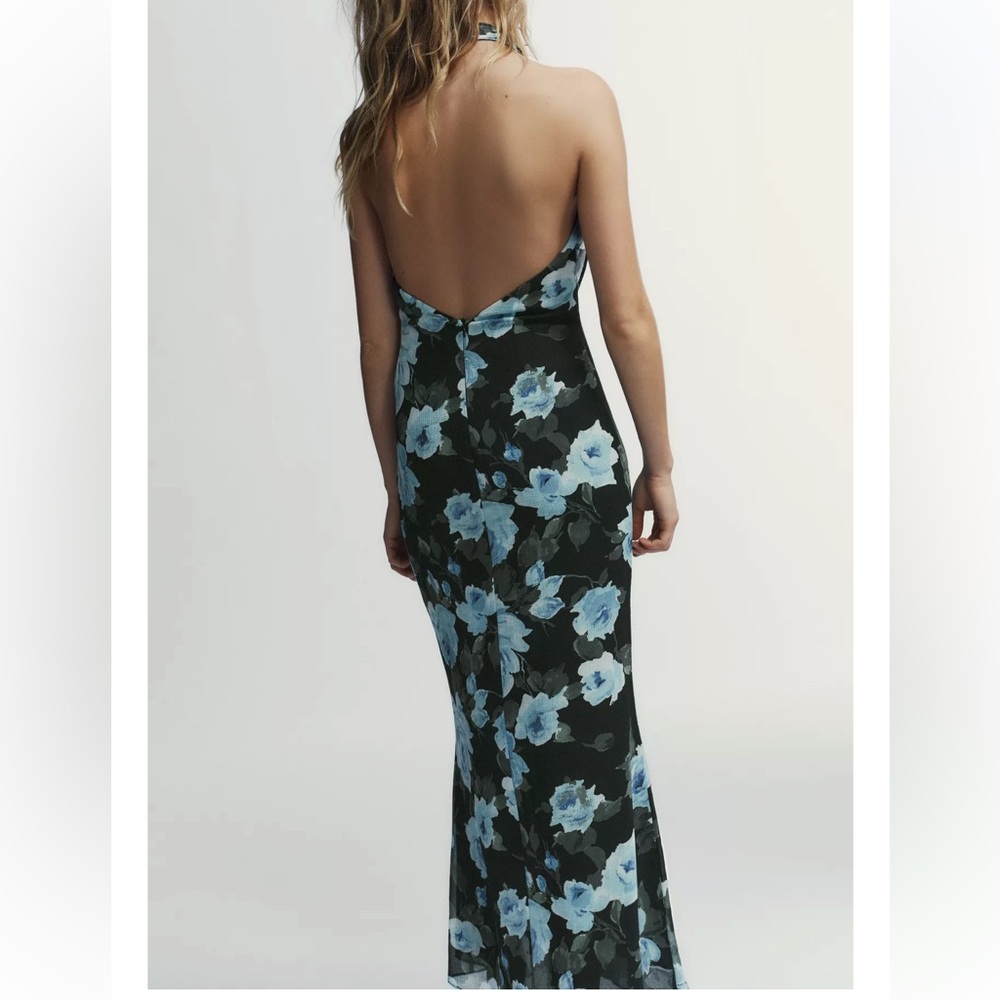 NWT🎉SALE🎉ZARA LONG FLORAL PRINT DRESS - Picture 2 of 8
